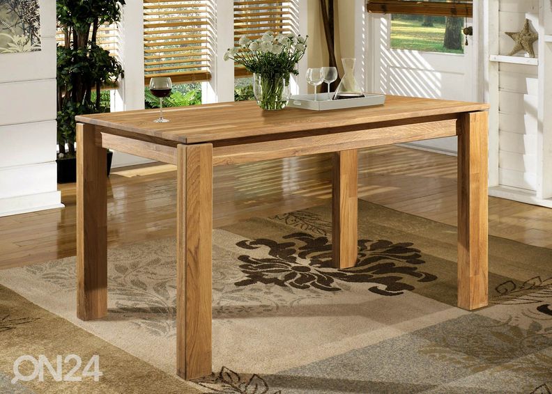 Обеденный стол из массива дуба Provence 4 160x90 cm увеличить
