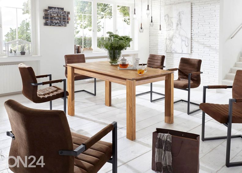 Обеденный стол из массива дуба Provence 4 160x90 cm увеличить