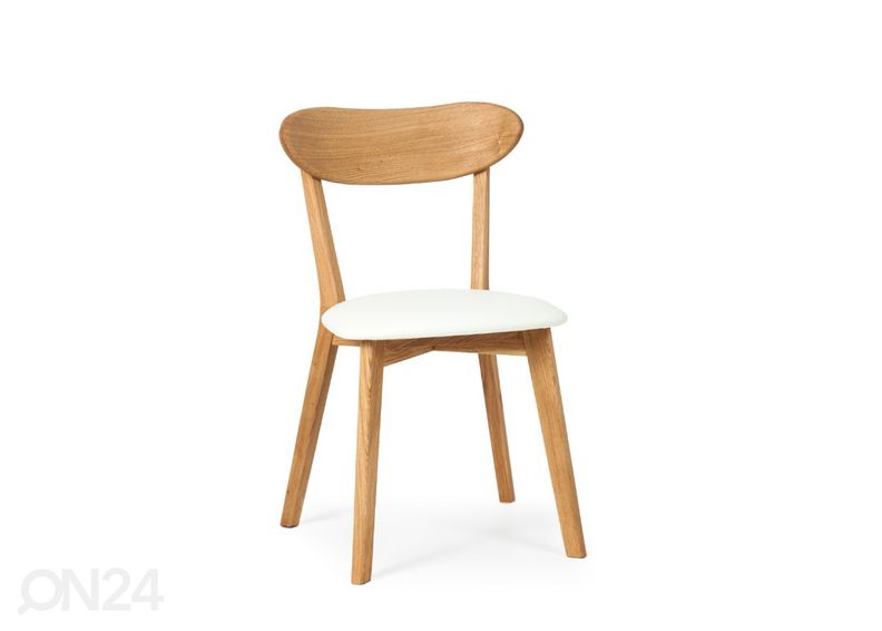 Обеденный стол из массива дуба Scan 100x100/130 cm+ 2 стула Irma увеличить