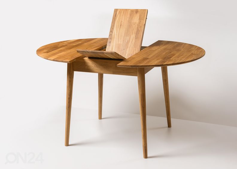 Обеденный стол из массива дуба Scan 100x100/130 cm+ 4 стула Sandra увеличить