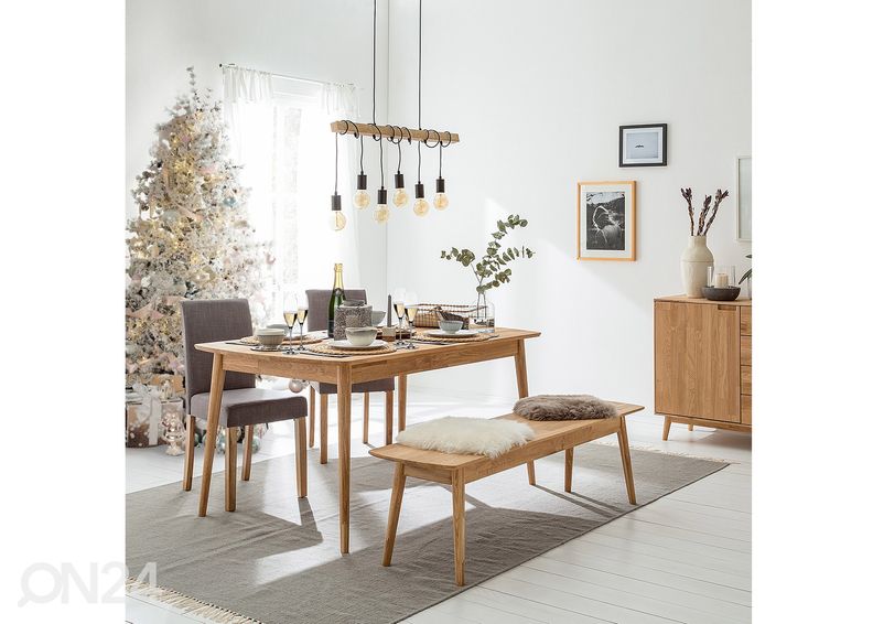 Обеденный стол из массива дуба Scan 140x70 cm увеличить