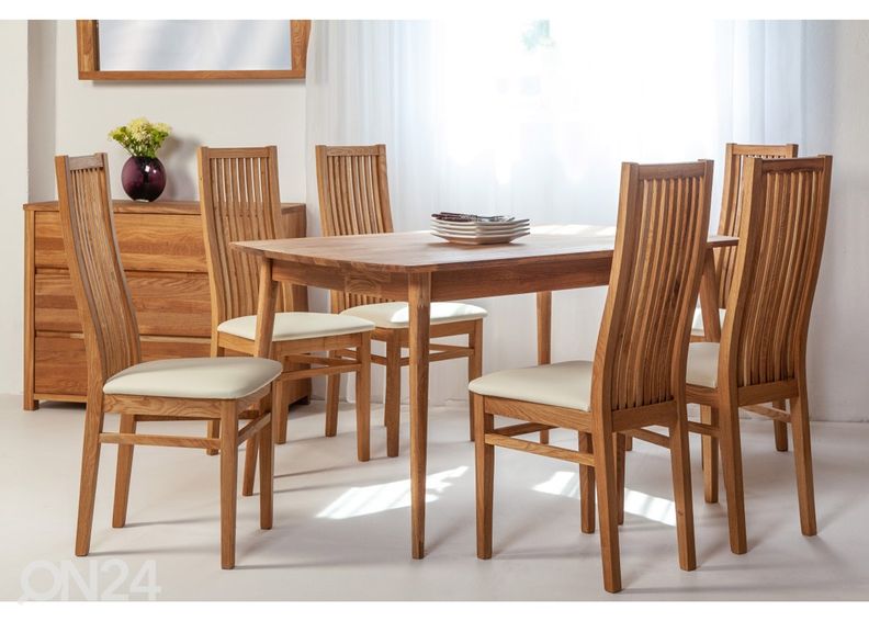 Обеденный стол из массива дуба Scan 140x90 cm увеличить