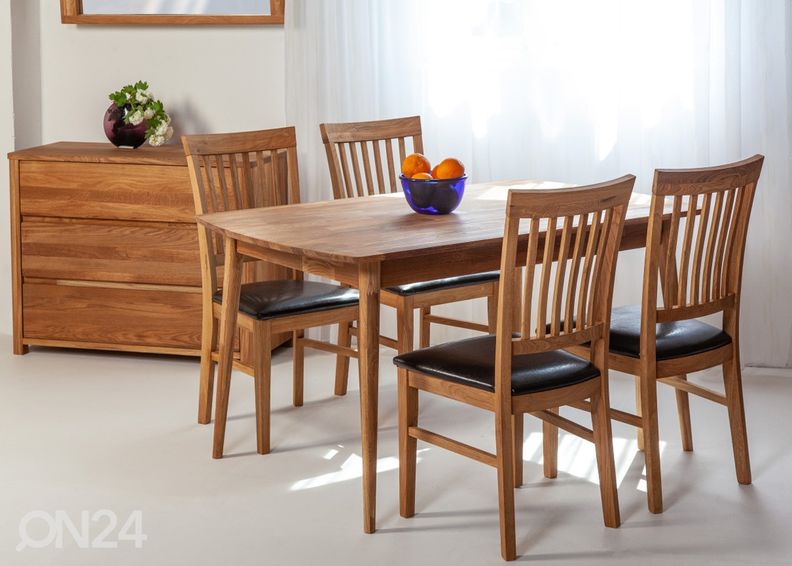 Обеденный стол из массива дуба Scan 140x90 cm увеличить