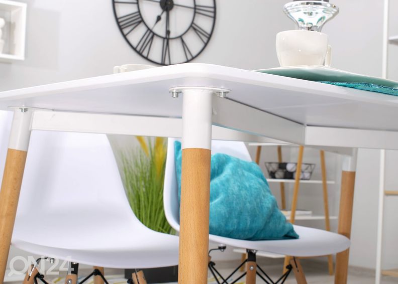 Обеденный стол Adria 80x120 cm, белый увеличить