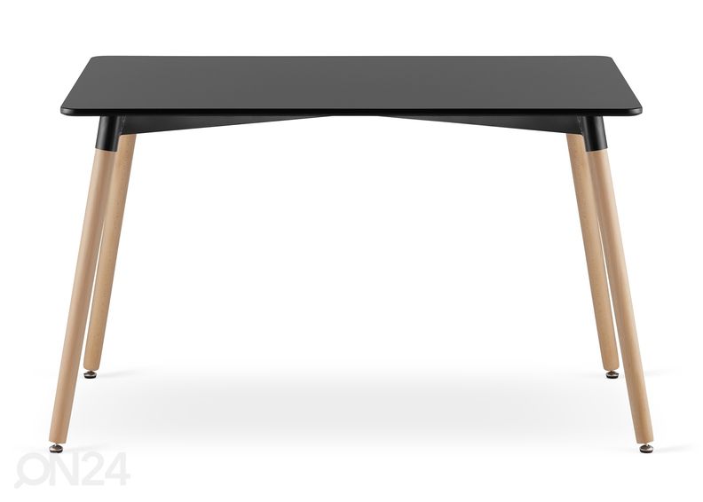 Обеденный стол Adria 80x120 cm, чёрный увеличить