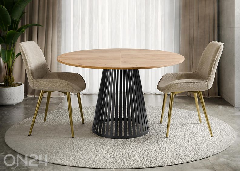 Обеденный стол Cone 120x120-196 см увеличить