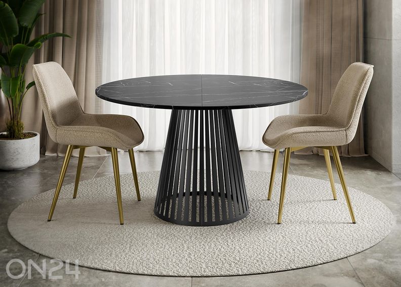 Обеденный стол Cone 120x120-196 см увеличить