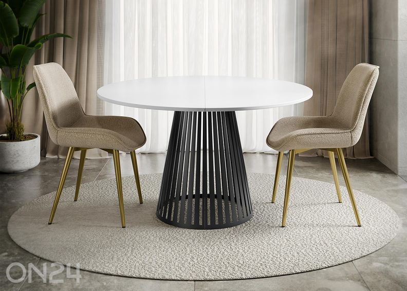 Обеденный стол Cone 120x120-196 см увеличить