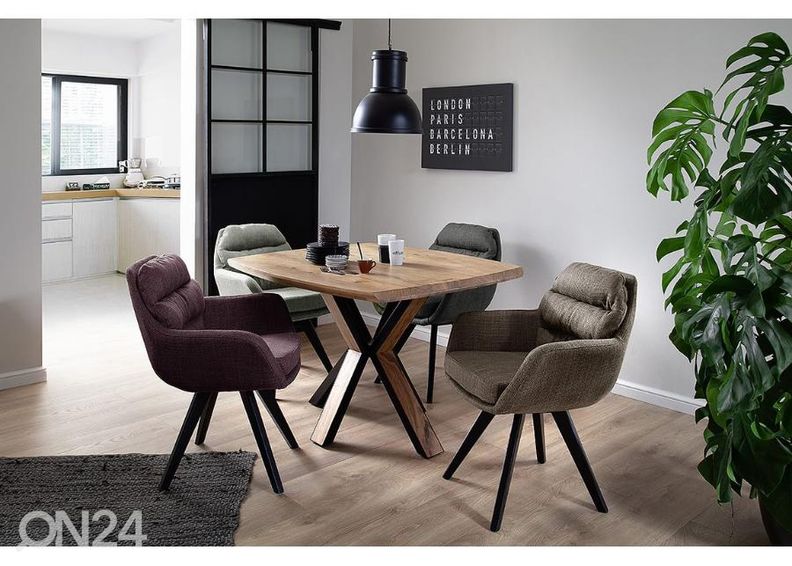 Обеденный стол Kiew 120x100 cm, акация увеличить