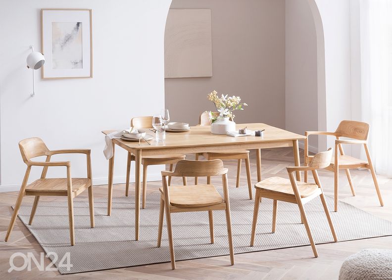 Обеденный стол Scandi Blonde 90x160 cm, sungkai увеличить