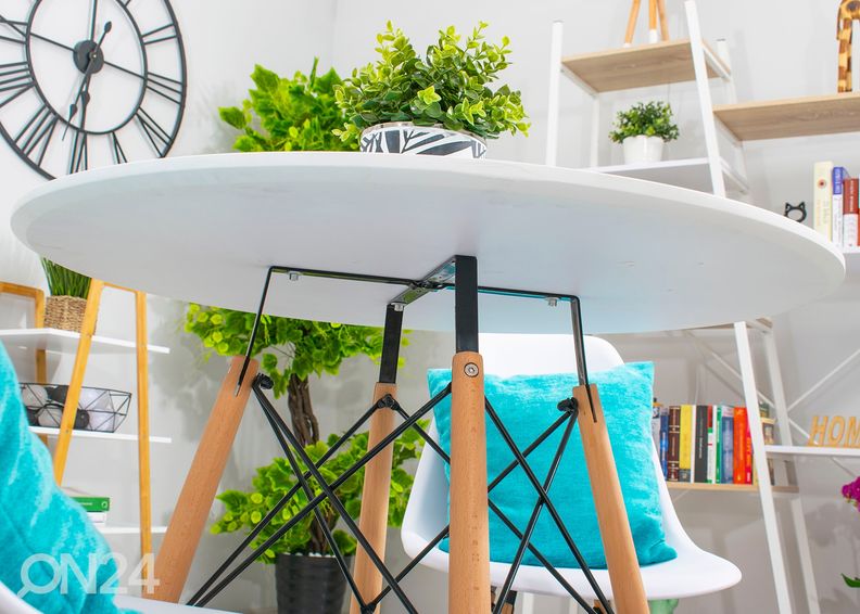 Обеденный стол Todi Ø60 cm, белый увеличить