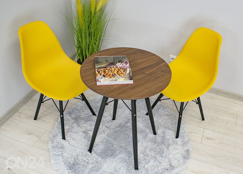 Обеденный стол Todi Ø60 cm, тёмный ясень увеличить