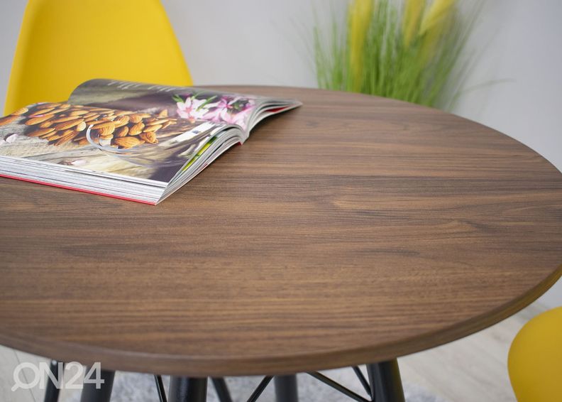 Обеденный стол Todi Ø60 cm, тёмный ясень увеличить