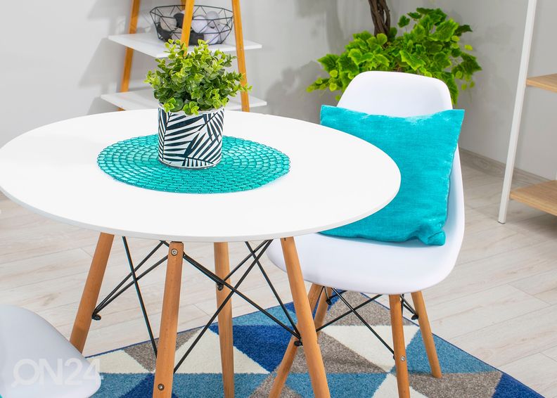 Обеденный стол Todi Ø80 cm, белый увеличить