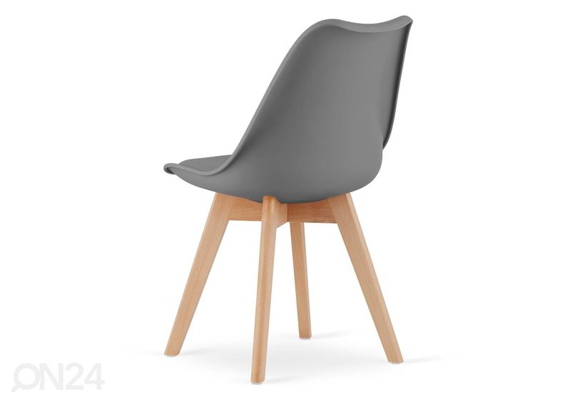 Обеденный стул, графитовый серый/натуральный увеличить