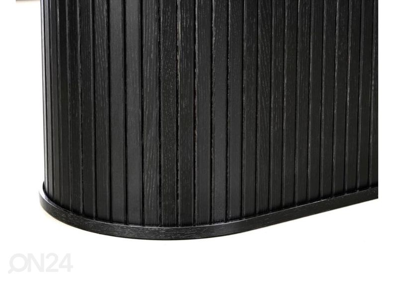 Овальный обеденный стол (черный) увеличить