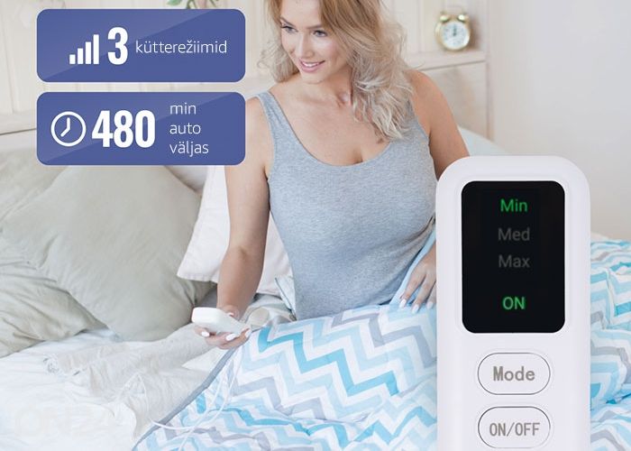 Одеяло с электроподогревом EcoSapiens Zaggy, 150x180 см увеличить