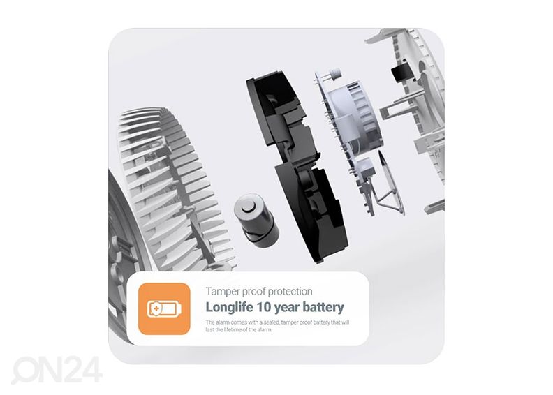 Оптический дымовой датчик FireAngel с батареей на 10 лет FA6120 увеличить