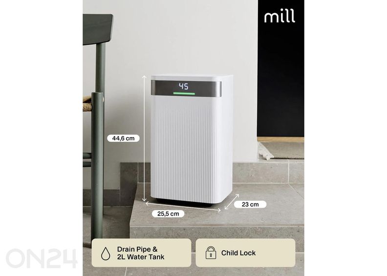 Осушитель воздуха Mill MDH12 (для помещений 8–15 м²) увеличить