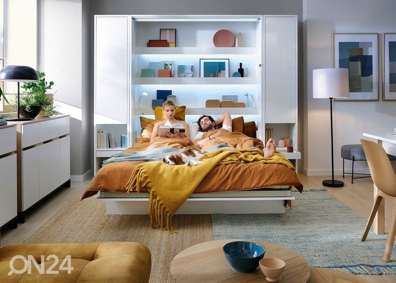 Откидная кровать-шкаф Lenart BED CONCEPT 90x200 cm увеличить