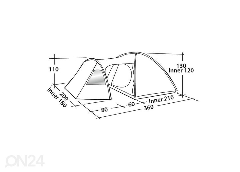 Палатка easy camp eclipse 300 увеличить