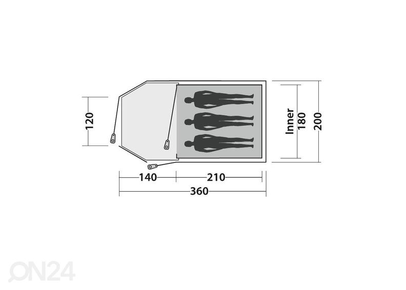Палатка easy camp eclipse 300 увеличить