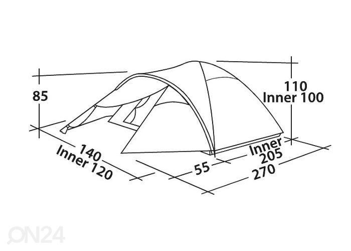 Палатка Easy camp quasar 200 на двоих увеличить