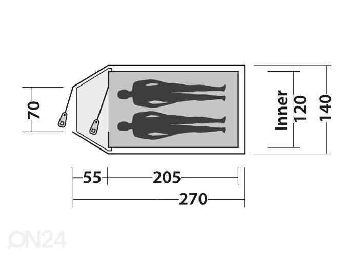 Палатка Easy camp quasar 200 на двоих увеличить