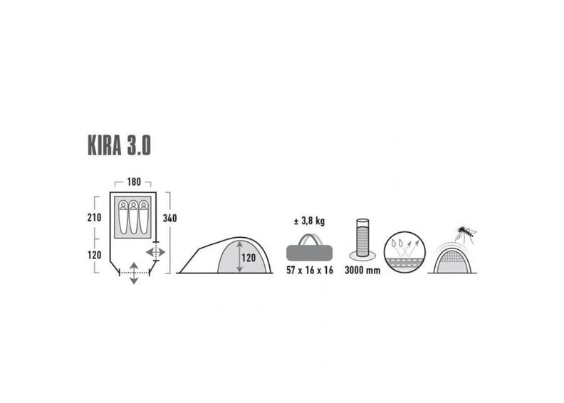Палатка High Peak Kira 3 увеличить