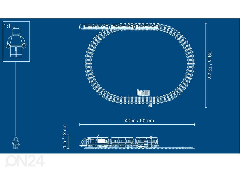 Пассажирский поезд LEGO City увеличить