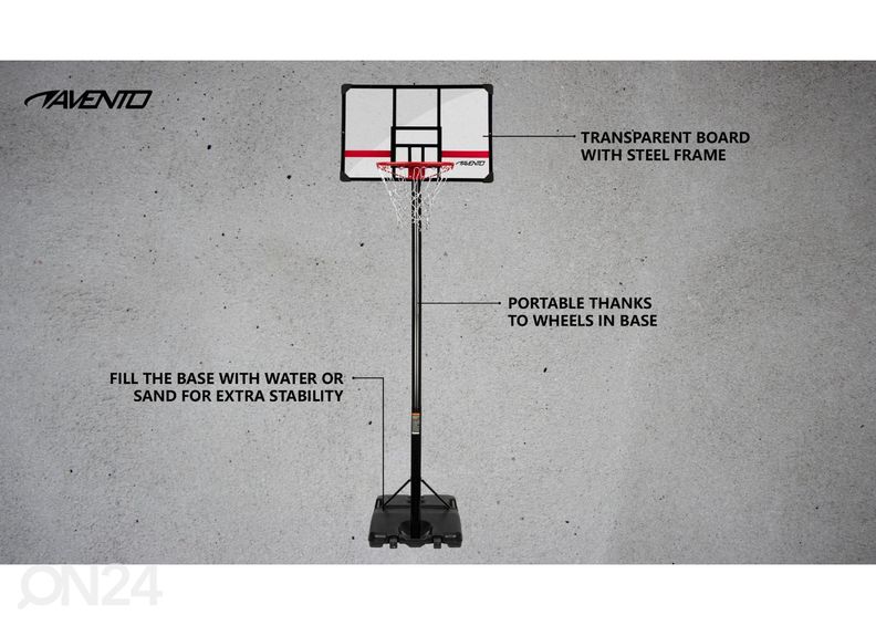 Переносная баскетбольная конструкция Legendary Avento увеличить