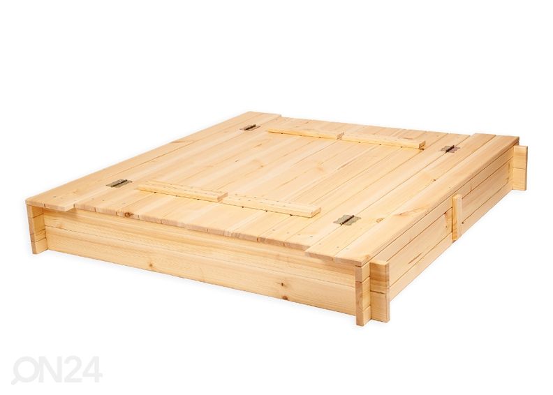 Песочница с крышкой и сиденьем 120x120 см увеличить