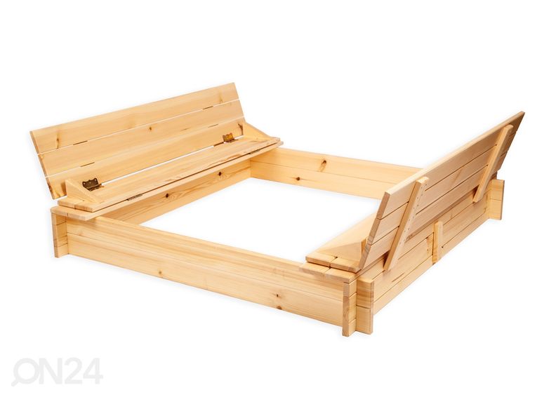 Песочница с крышкой и сиденьем 140x140 cm увеличить