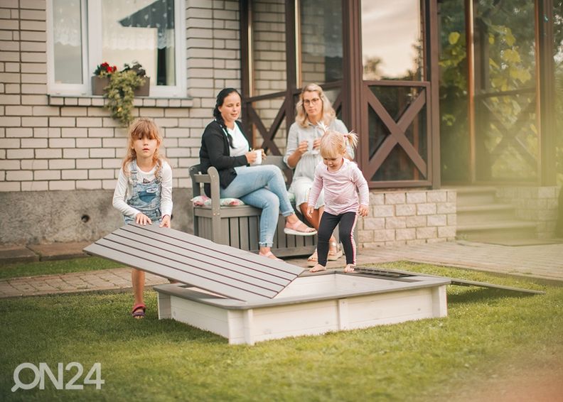 Песочница с крышкой 120x120 см увеличить