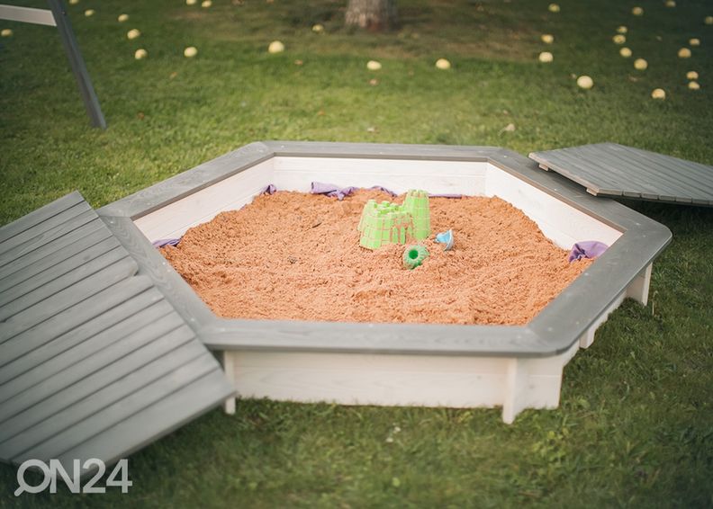 Песочница с крышкой 130x130 cm увеличить
