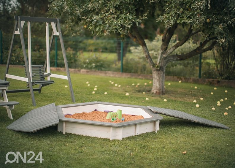 Песочница с крышкой 130x130 cm увеличить