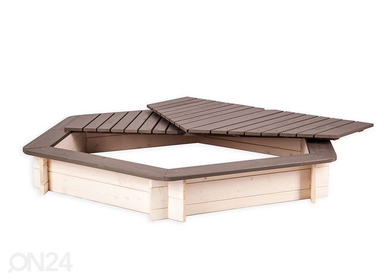 Песочница с крышкой 130x130 cm увеличить