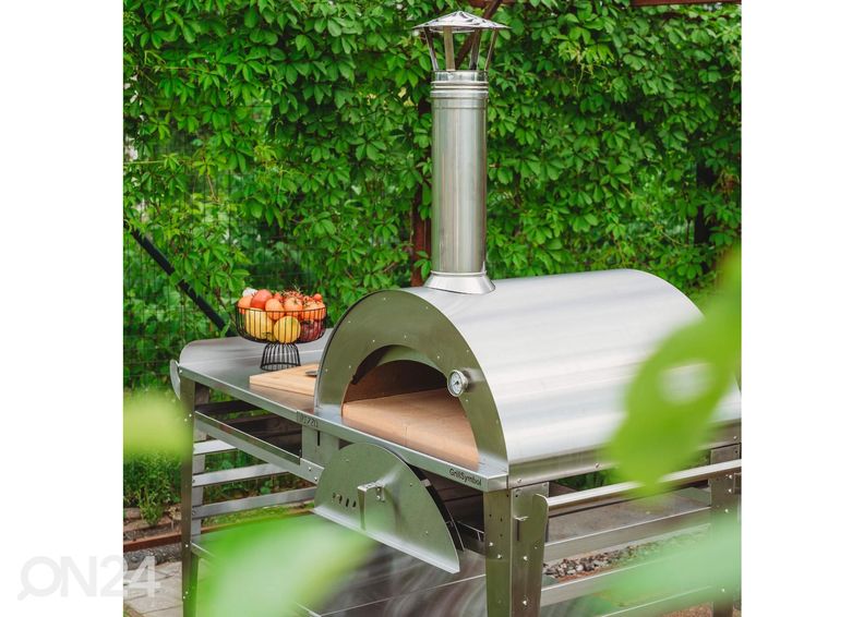 Печь для пиццы с основанием Pizzo-XL-set-Inox увеличить