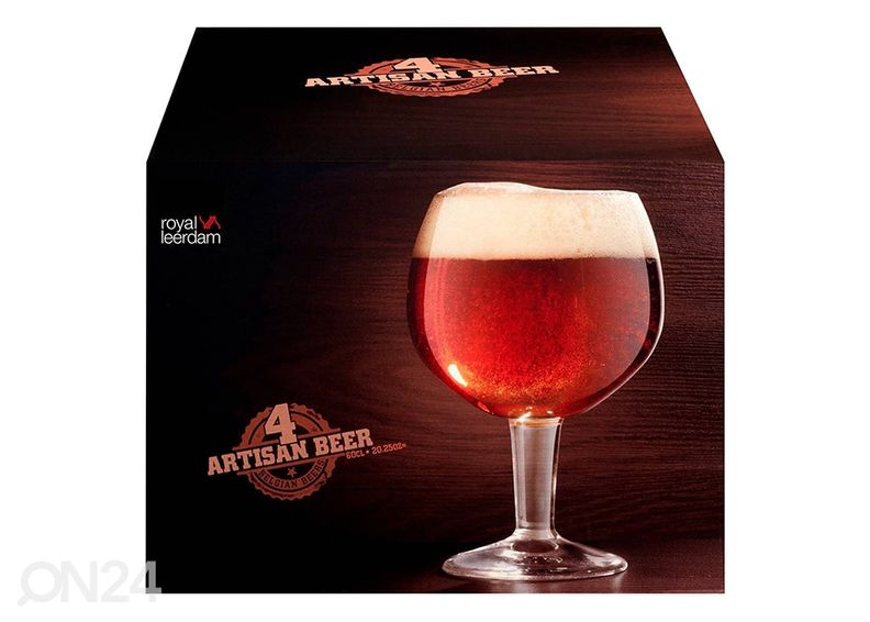 Пивной бокал Royal Leerdam Artisan, бельгийский 60 cl, 4 шт увеличить
