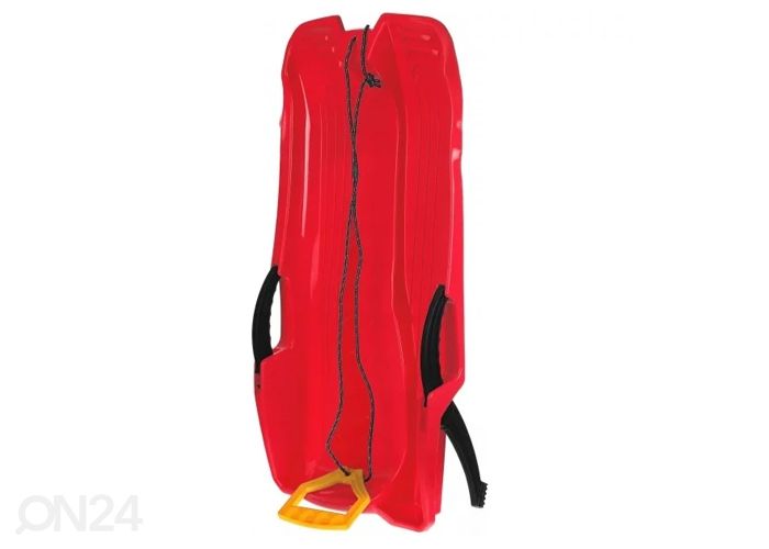 Пластиковые санки с тормозами красные увеличить