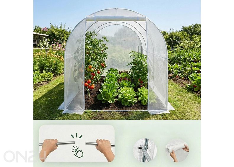 Плёночная теплица 6 м² увеличить