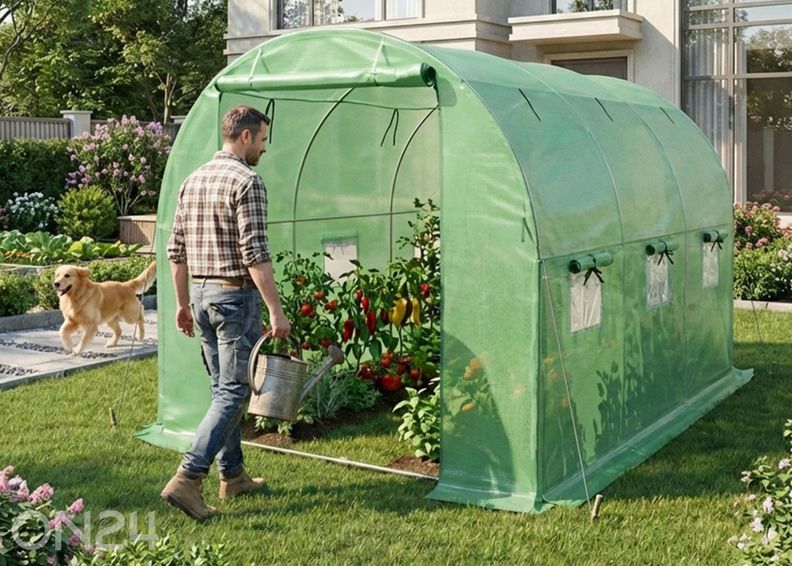 Плёночная теплица 6 м² увеличить