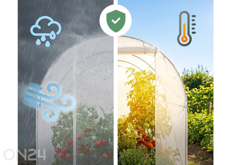 Плёночная теплица 6 м² увеличить