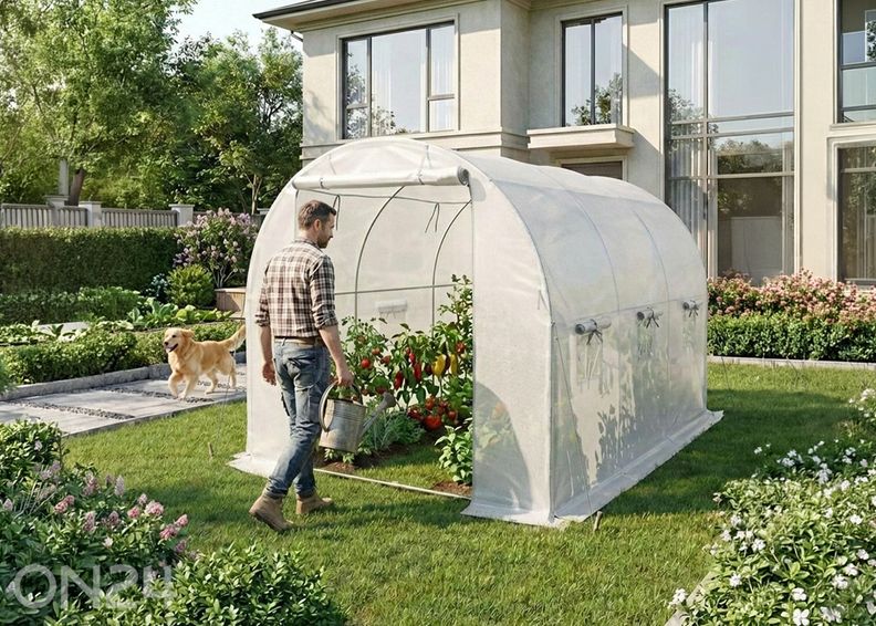 Плёночная теплица 6 м² увеличить