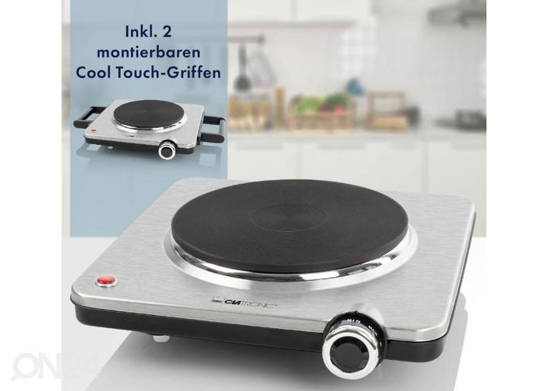 Плита настольная Clatronic с 1 конфоркой EKP3788IX, нержавеющая сталь увеличить