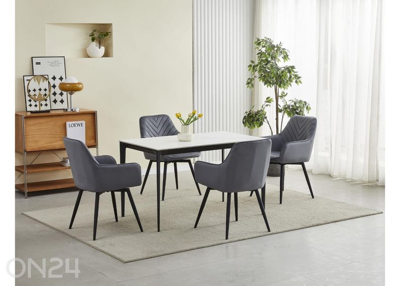 Поворотный обеденный стул 2 шт увеличить