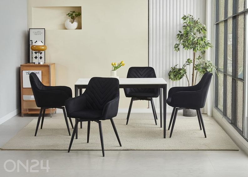 Поворотный обеденный стул 2 шт увеличить