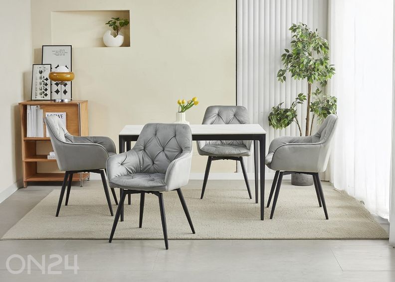 Поворотный обеденный стул 2 шт увеличить