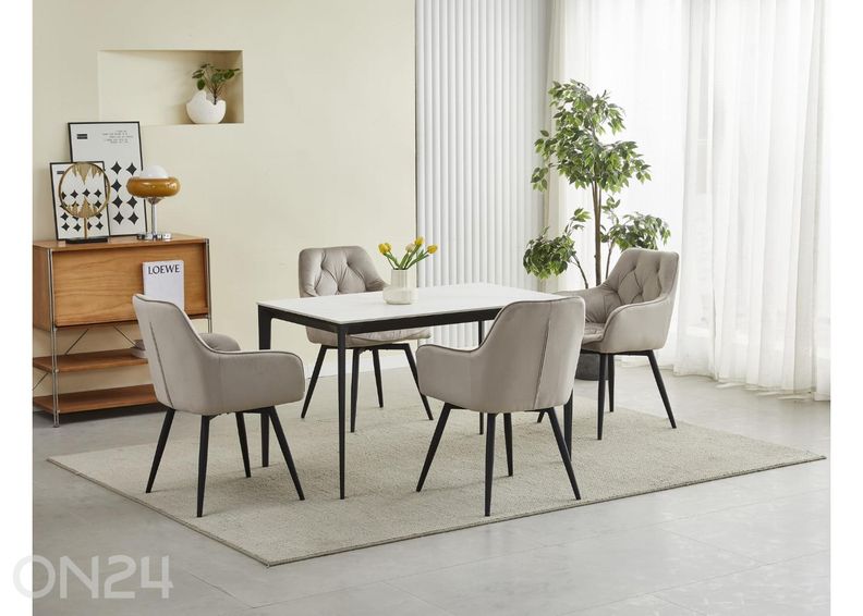 Поворотный обеденный стул 2 шт увеличить