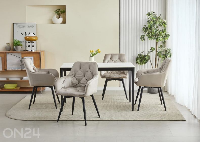 Поворотный обеденный стул 2 шт увеличить